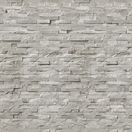 Internal Wall Panel - 250mm x 2600mm x 8mm Natural Stone Light Grey - Pack of 4