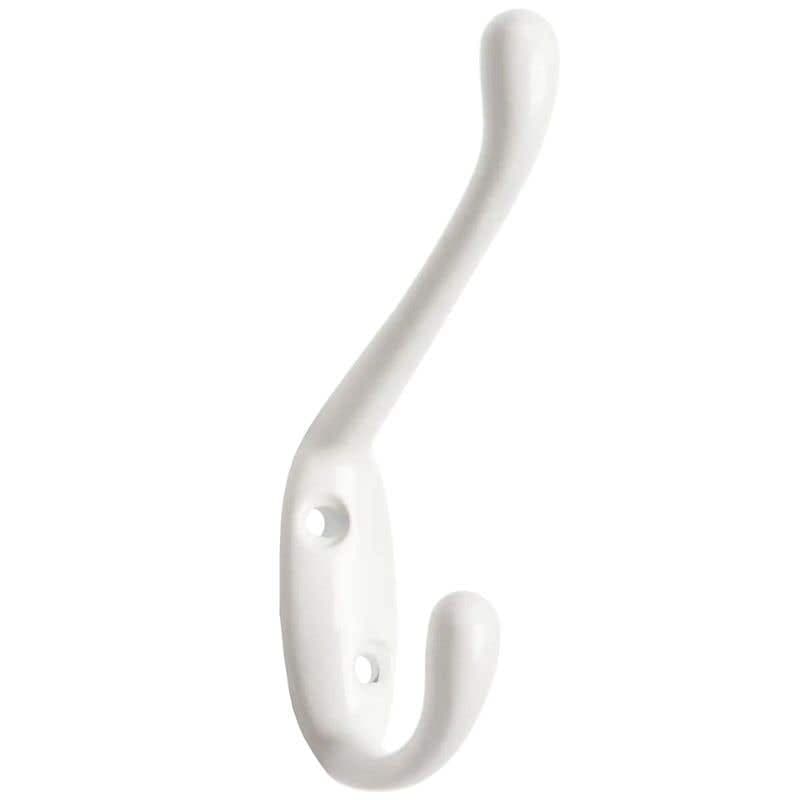 Standard Hat & Coat Hook - White