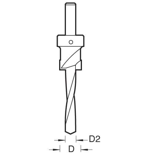 Trend 5/32 Drill Diameter X 3/8 Counterbore Pk 1 CB38-532TC
