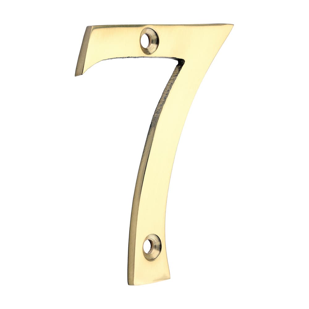 Timco Door Numeral 7 - Polished Brass Bag 1 200039
