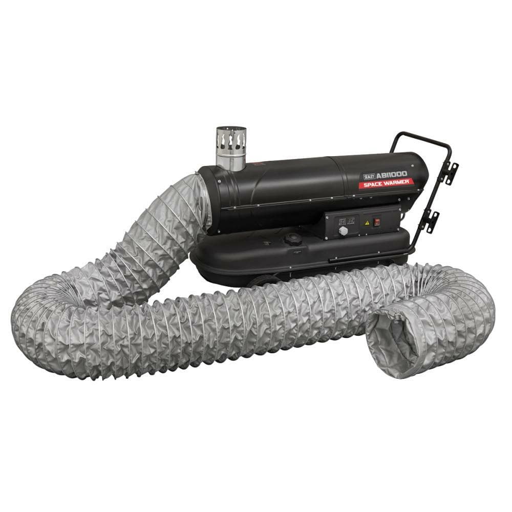 Sealey ABI1000COMBO Indirect Space Warmer® Kerosene/Diesel Heater 102 000Btu/Hr With 5M Ducting