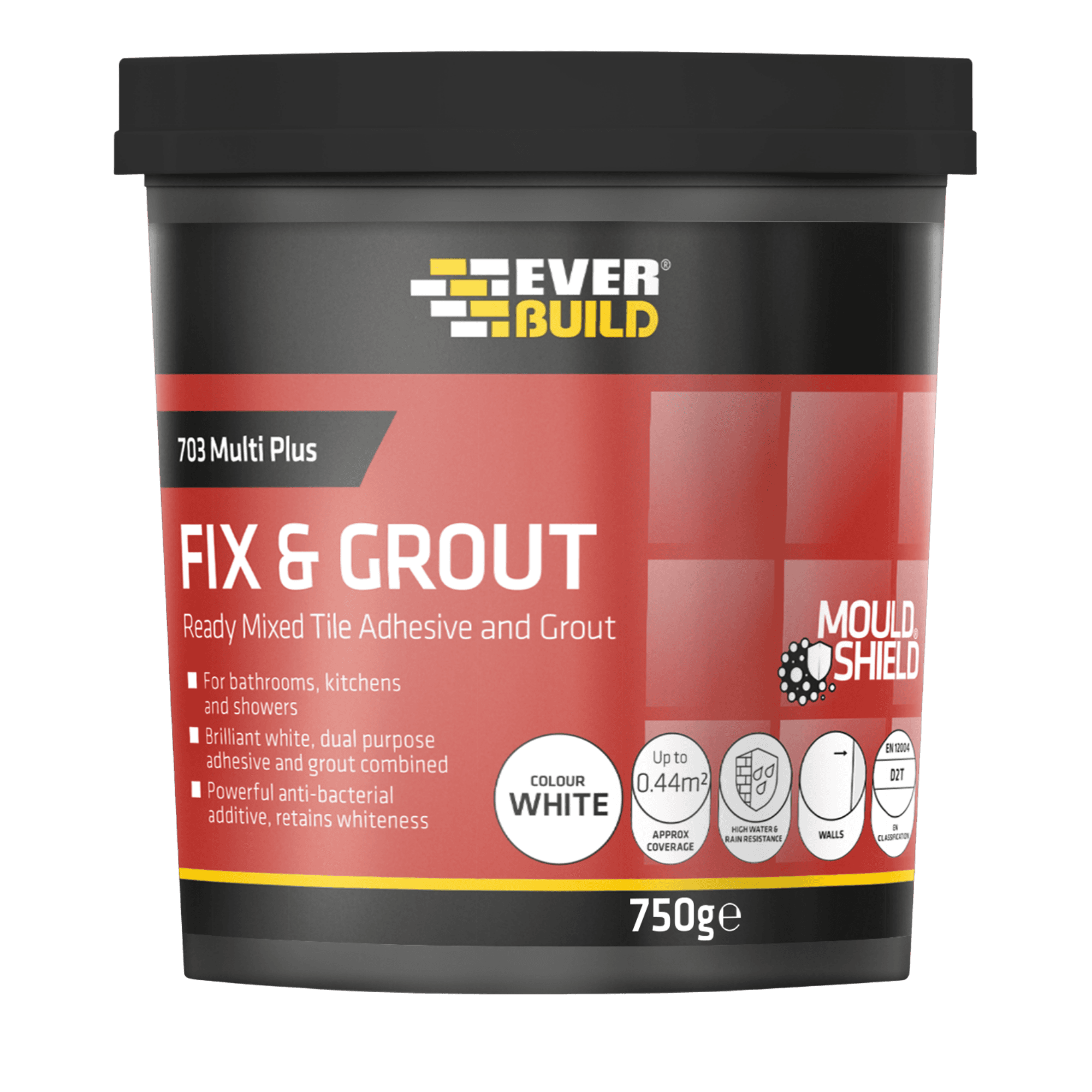 Everbuild 703 Fix and Grout Ready Mixed Tile Adhesive 750 G