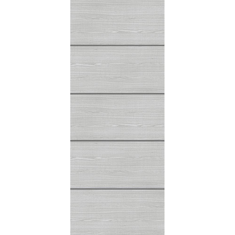 Flush Light Grey Ash Horizontal Inlay Fire Door 60M 1981mm x 914mm x 54mm
