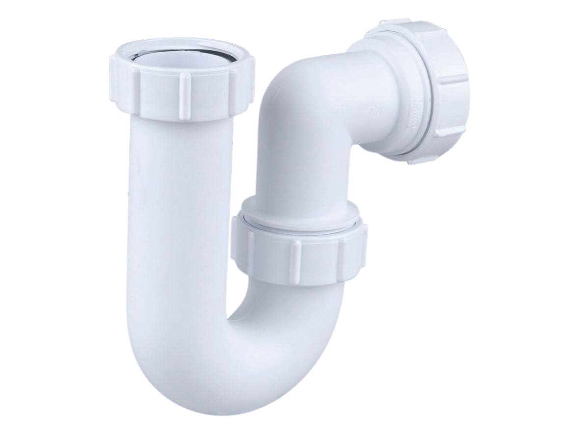 Wavin Osma Waste tubular P trap 75mm seal 40mm white