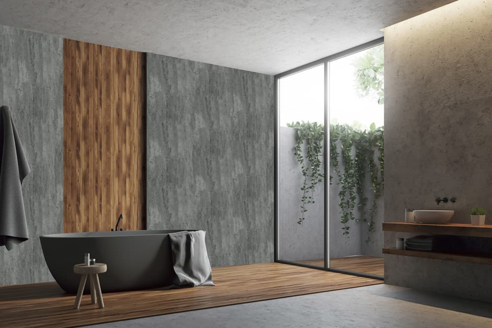 Lava Graphite Concrete Matt PVC Shower Panel (10mm)