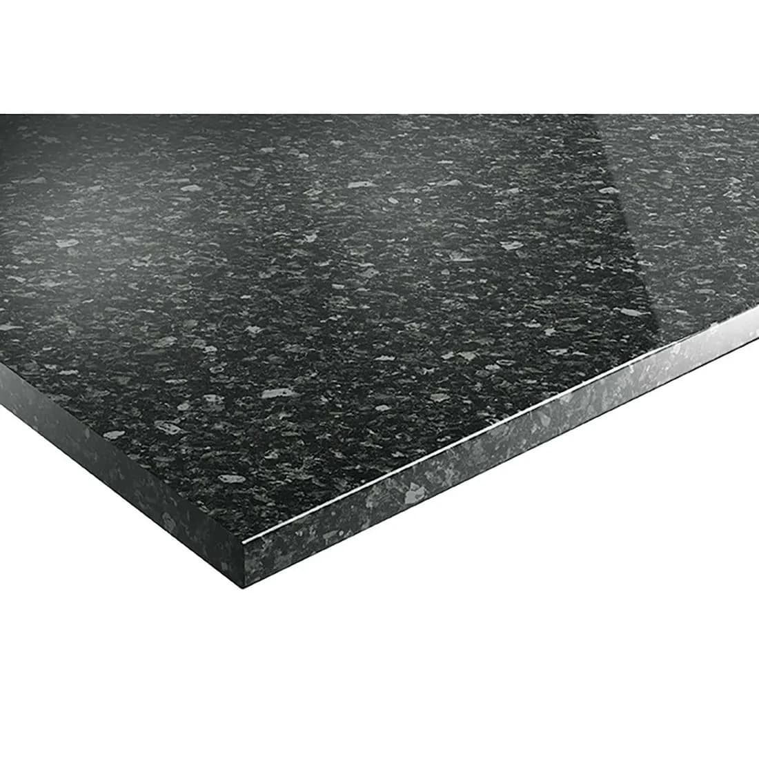 Black Slate Gloss Worktop 3000 X 600 X 38Mm Pefc