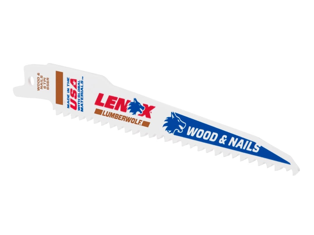 LENOX LumberWolf Reciprocating Saw Blade 152 x 19 x 1.3mm 6 TPI (Pack 5) 20572656R