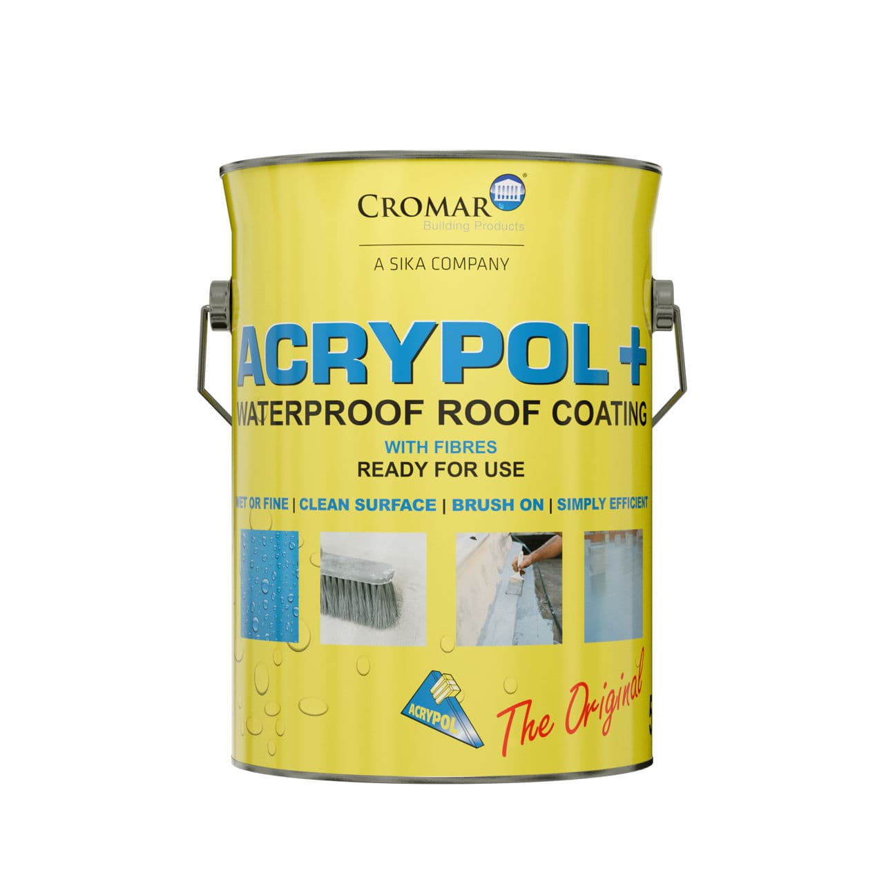 Cromar Acrypol+ Waterproof Roof Coating black 20 KG