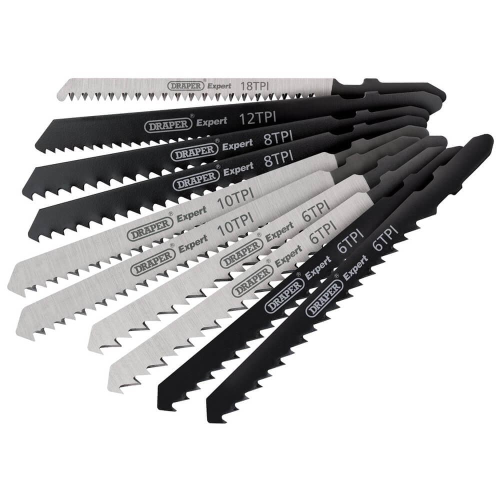Draper 81735 Assorted Hcs Jigsaw Blade Set (10 Piece) per set
