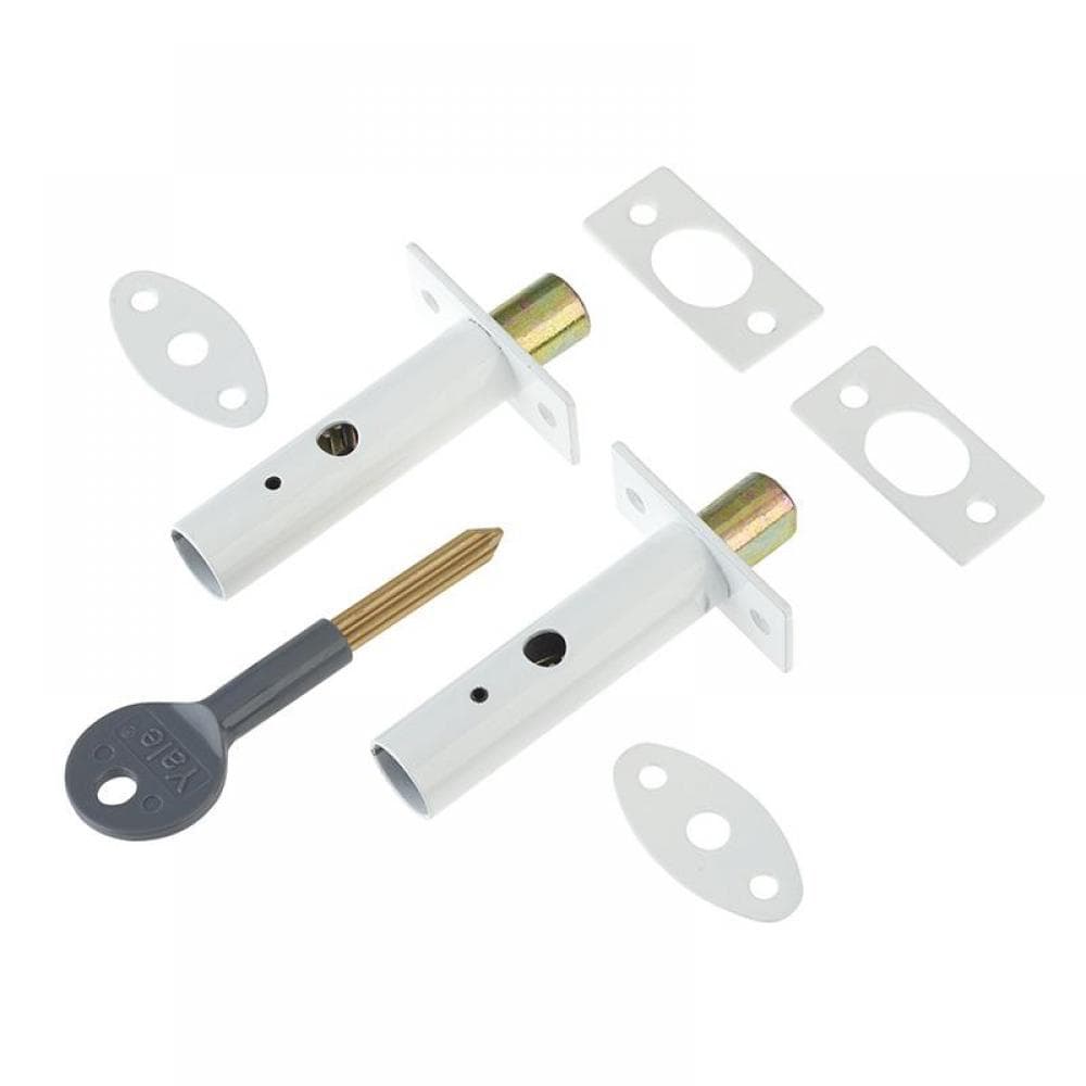 Yale Locks 722444045071 Pm444 Door Security Bolts White Finish Visi Of 2