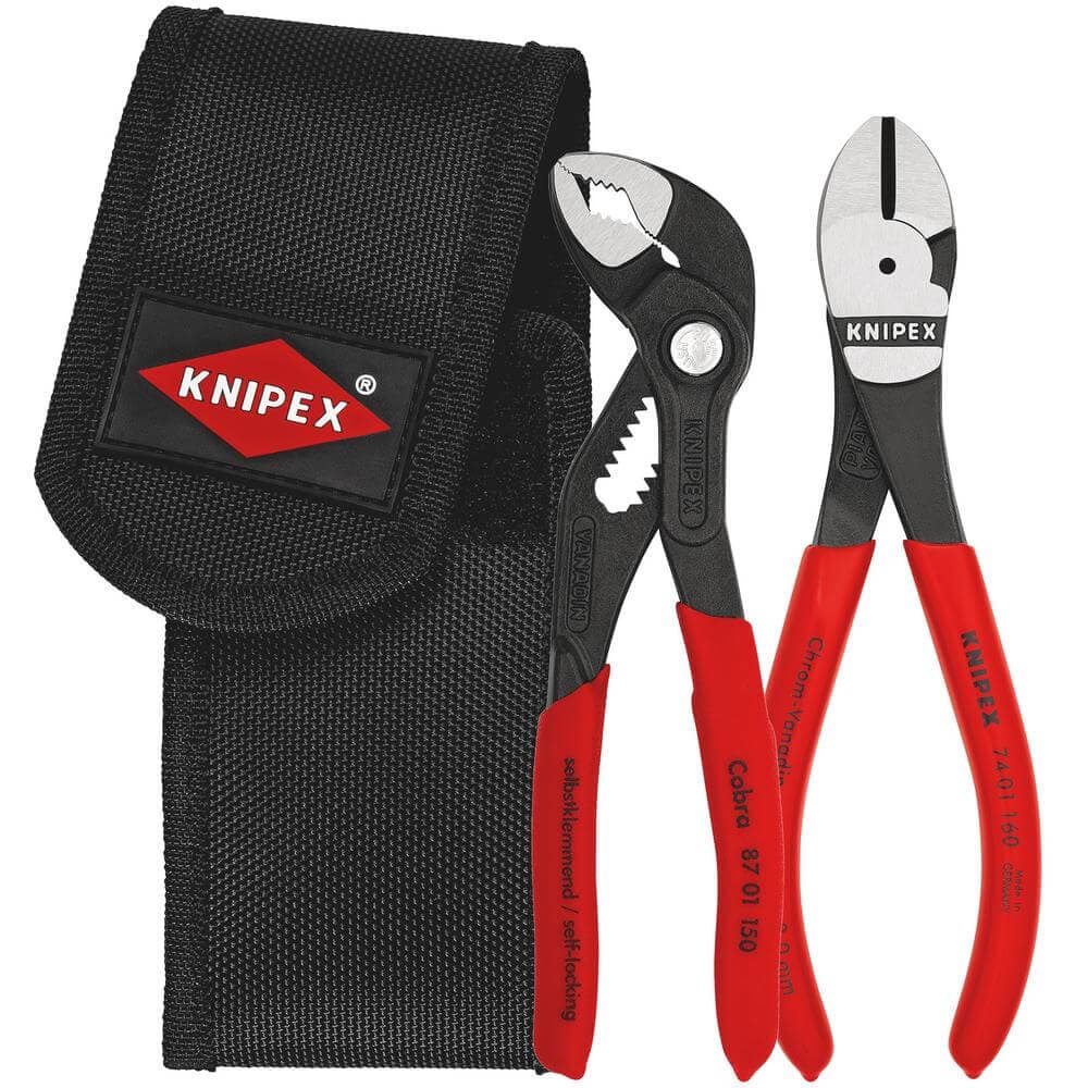 Knipex 00 20 72 V02 Mini Pliers Set In Belt Tool Pouch each 1 54230