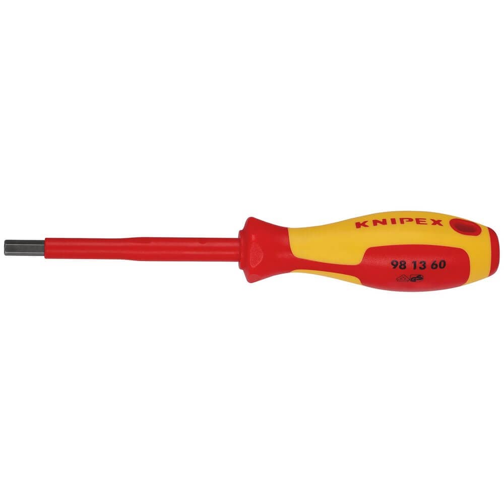 Knipex 98 13 60 Vde Insulated Hexagon Screwdriver 6.0 X 75Mm each 1 18779