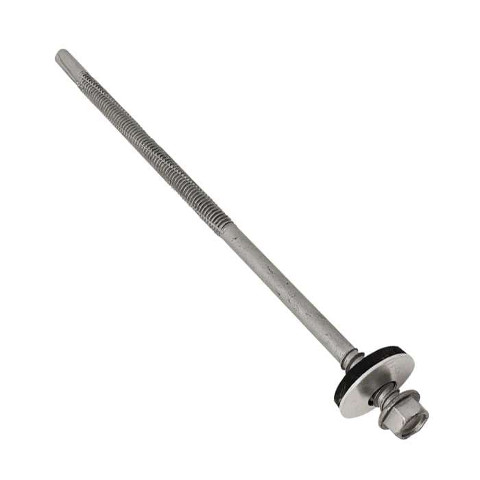 Techfast TFHW19CPSD5575H Roofing Screw - Composite Sheet To Steel - 19Mm Washer - Heavy Duty 5.5 X 75Mm (Box Of 100)