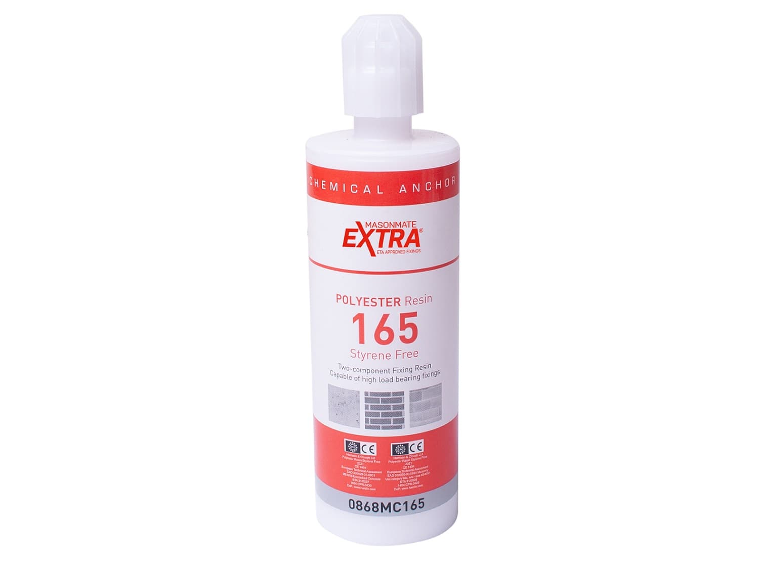 Masonmate Chemical Anchor Resin - Polyester | 165Ml | Blue/Grey | Bag 1 MAMRESIN165