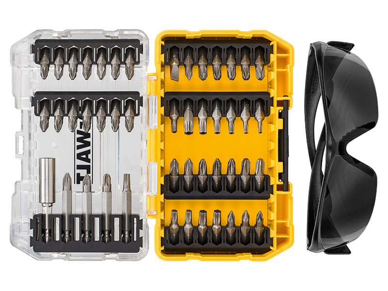 Dewalt DT70703-QZ Dt70703 Screwdriving Set 47 Piece + Safety Glasses