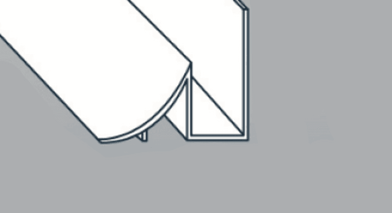 Hi-Clad Antimicrobial Inside Corner 3050mm Satin White