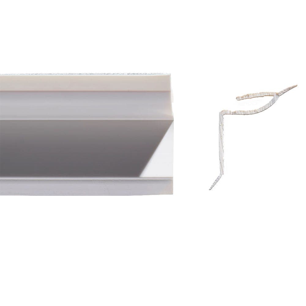Altro Whiterock Shower Trim White 1800mm x 18mm - A918/18/01
