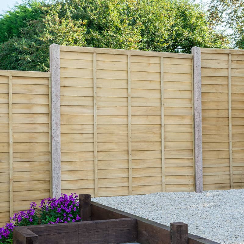 Forest 6' x 6' Larchlap Signature Fence Panel (1.83m x 1.80m)