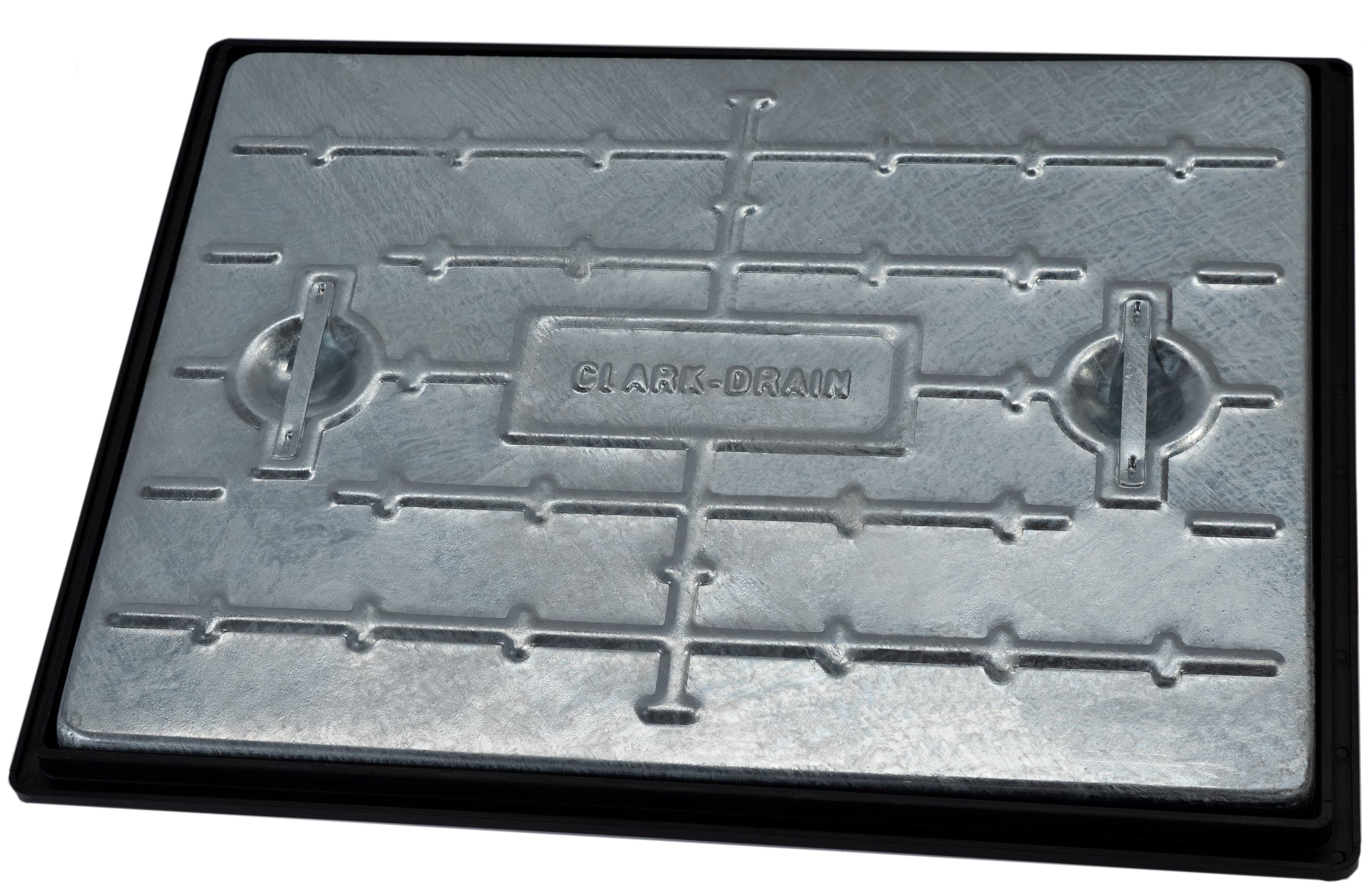 Clark-Drain Manhole Cover and Frame 600mm x 450mm x 25 Tonne Galvanised Steel PC6EG