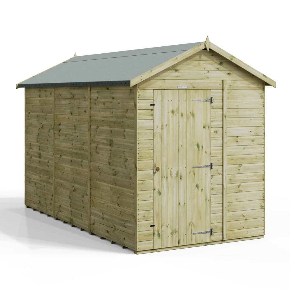 12x6 Premium Powersheds Apex No Windows