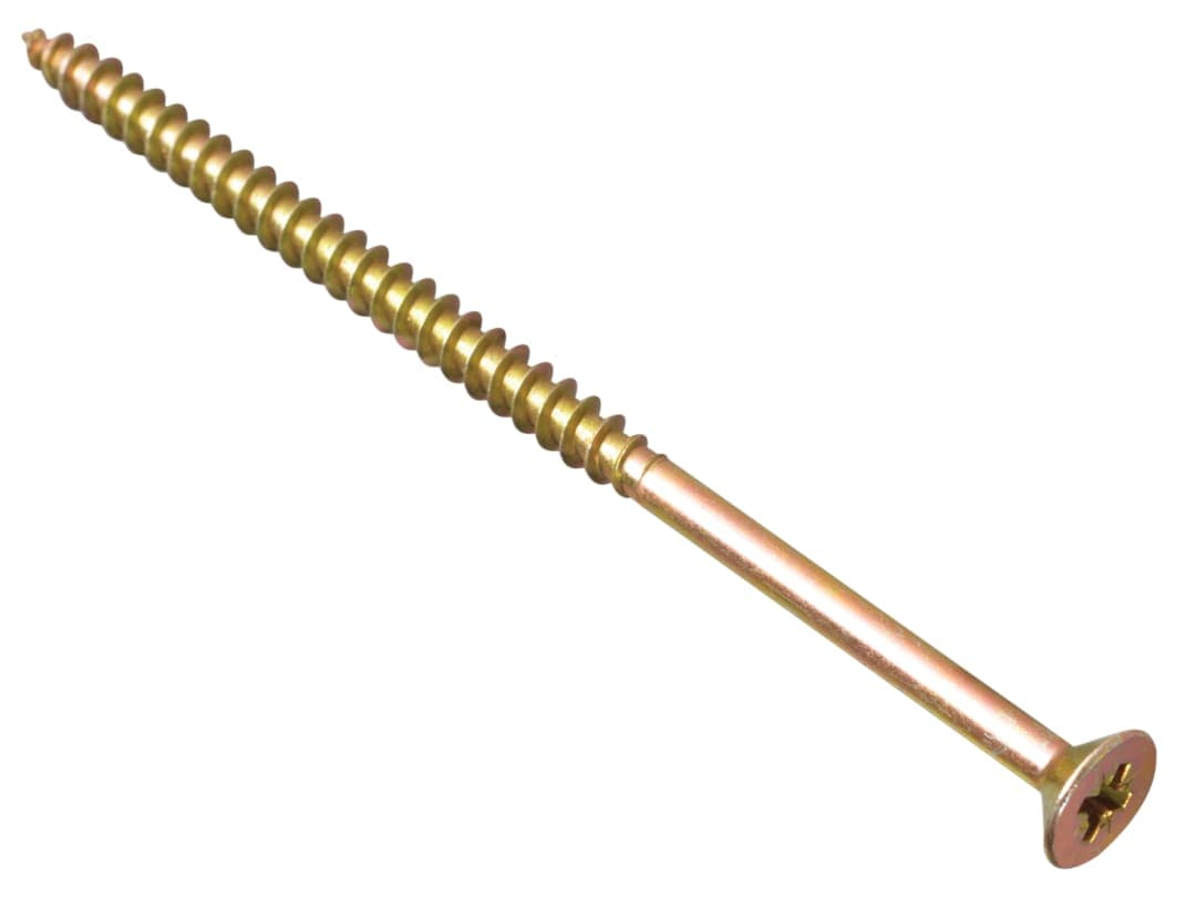 ForgeFix Multi-Purpose Pozi Compatible Screw CSK ST ZYP 5.0 x 120mm Box 100 MPS5120Y