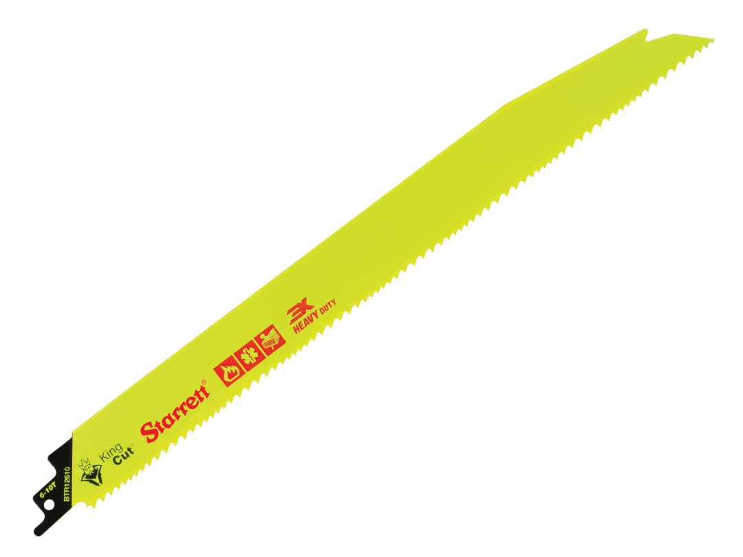 Starrett BTR12610-5 Bi-Metal King Cut™ Demolition Blade 300mm 6-10 TPI (Pack 5) BTR12610-5