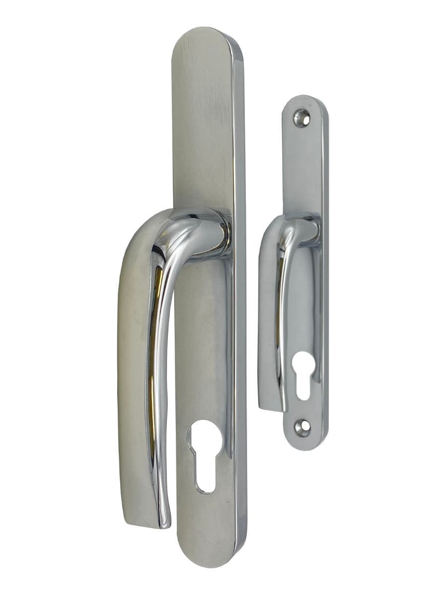 Eurolock UPVC Door Handle - Polished Chrome - 240mm - Hardware Solutions