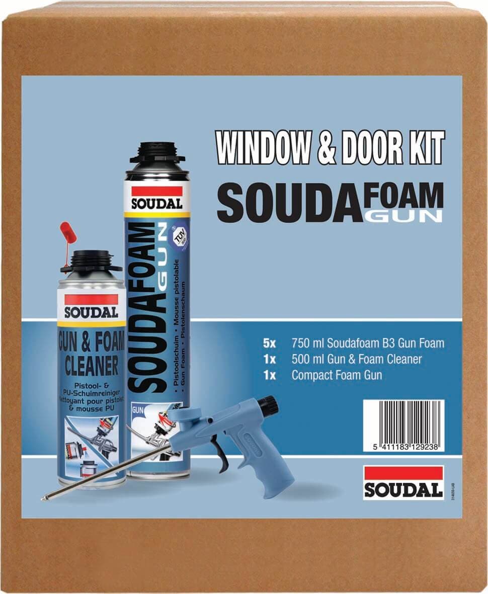 Soudal Soudafoam® Door & Window Kit Champagne Pack 128084