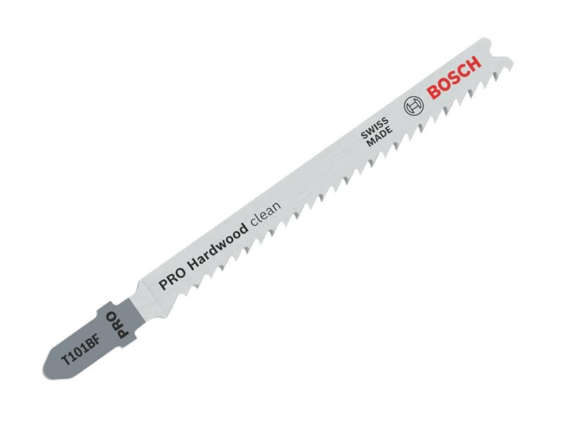 Bosch Powertool Accessories 2608634234 Pro Hardwood Clean T101Bf Jigsaw Blade 100Mm Pack Of 5
