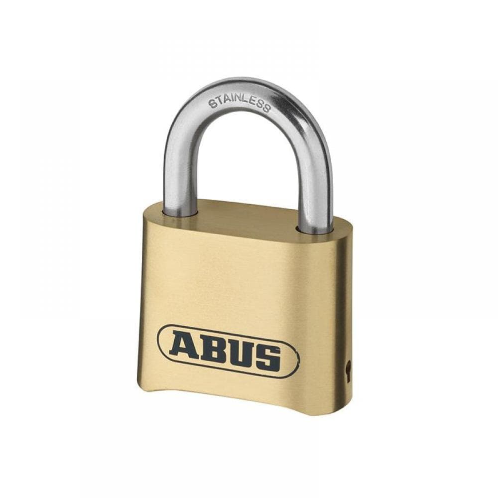 Abus Mechanical 32074 180Ib/50 50Mm Brass Body Combination Padlock (4-Digit) Carded