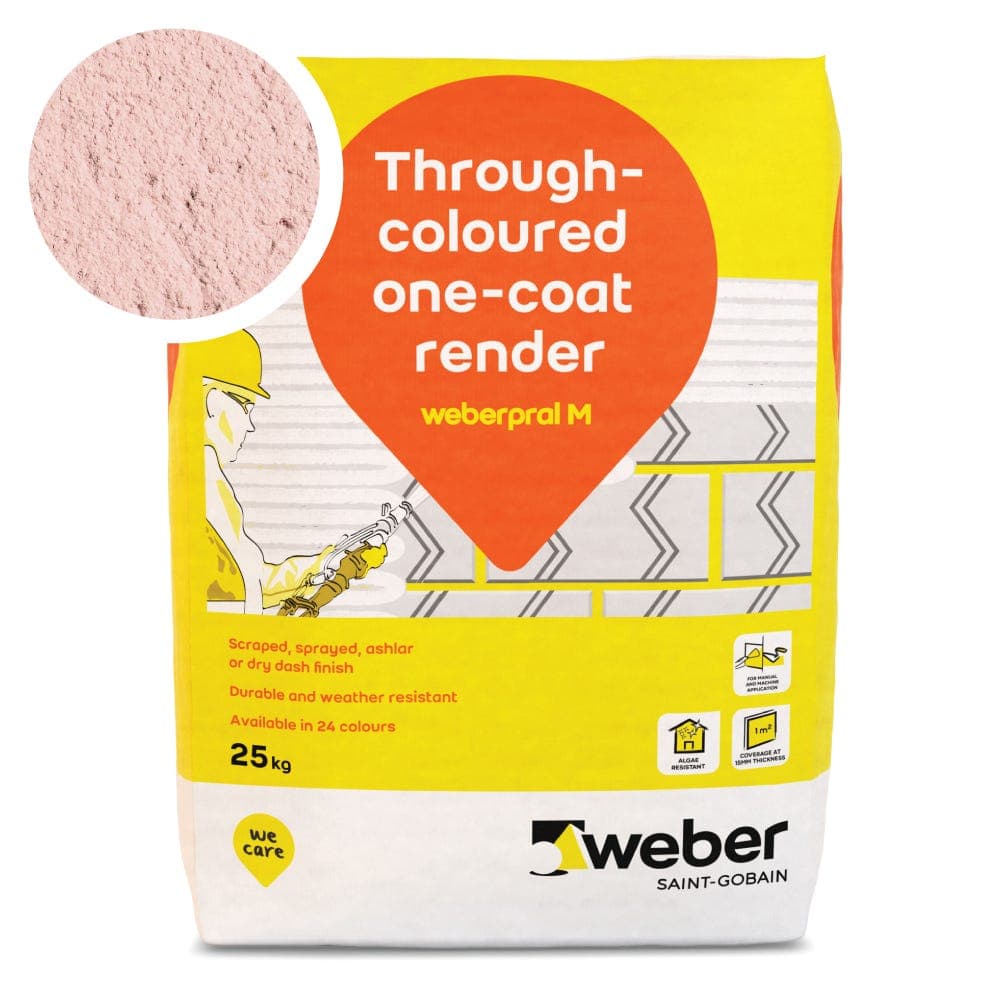Weberpral M Rose Render 25kg - Pack of 10