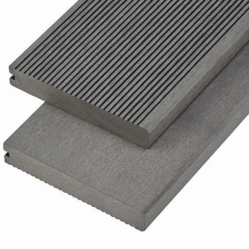 Cladco WPC Bullnose Decking Board Stone Grey 150 x 25 x 4000mm