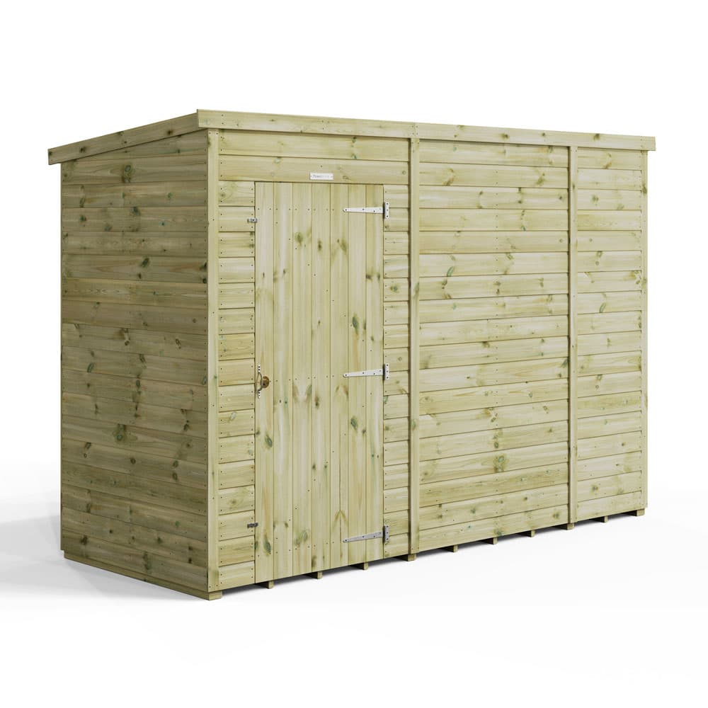 Powersheds 10x4 Premium Powersheds Pent No Windows