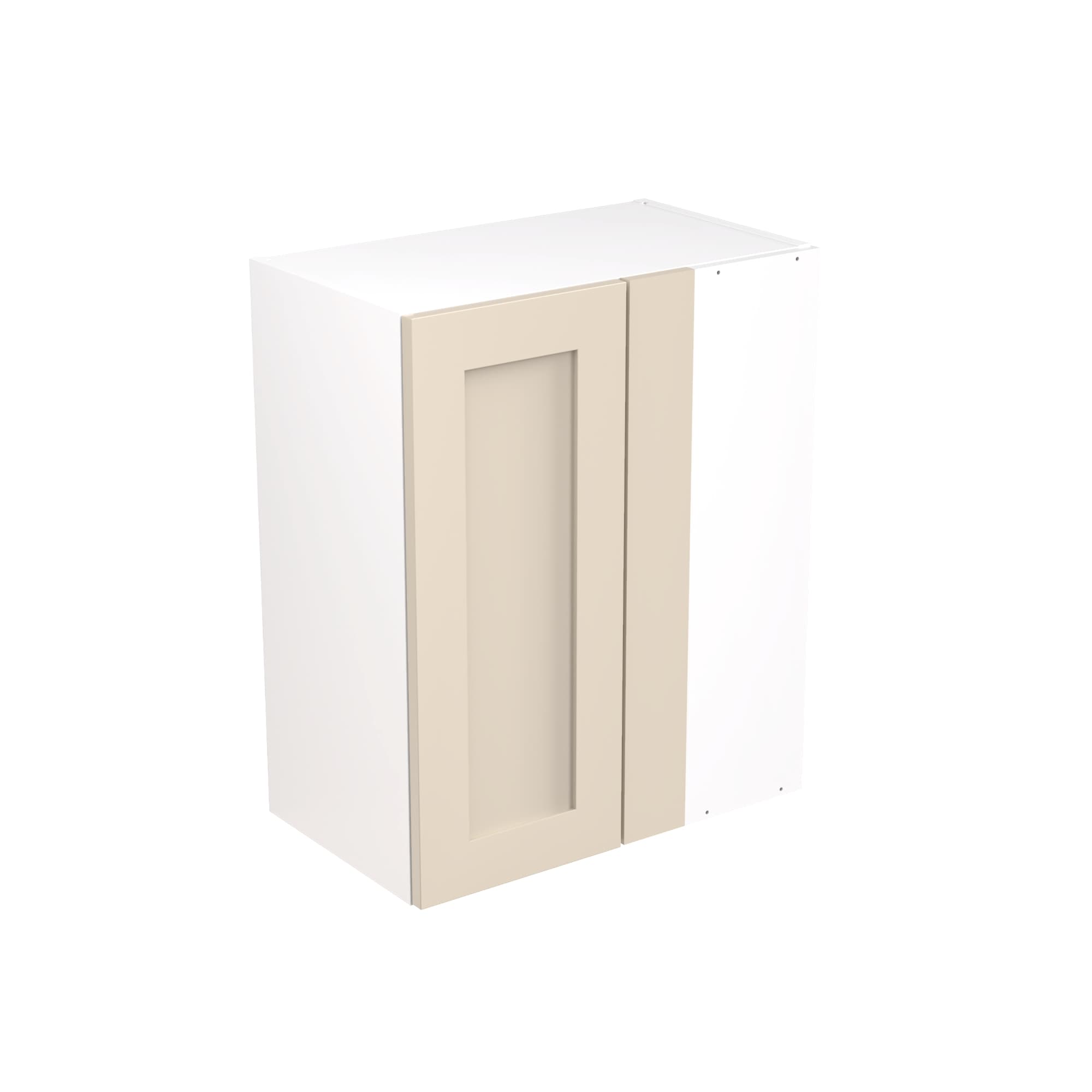 Flatpack Closed Corner Wall Unit Shaker Ultra Matt Cashmere 600mm - FKKH0616