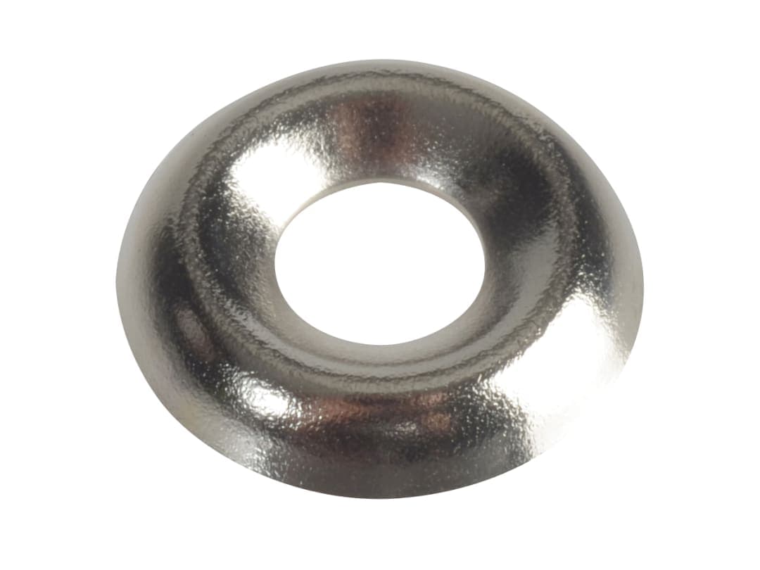 ForgeFix Screw Cup Washer Nickle Plated No.8 ForgePack 20 FPSCW8N