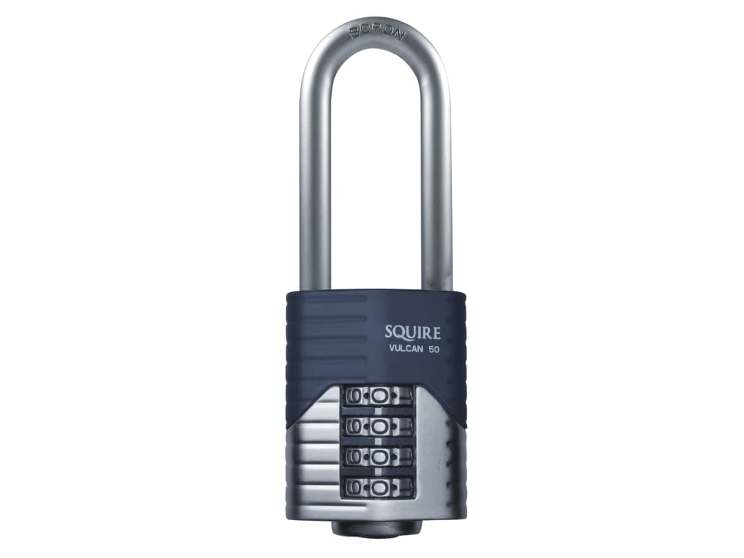 Squire Vulcan Long Boron Shackle Combination Padlock 50mm VULCAN COMBI 50/2.5