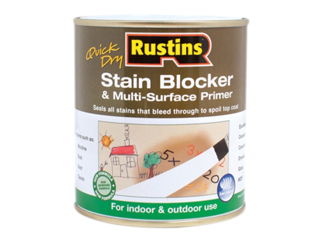Rustins Quick Dry Stain Block & Multi Surface Primer 1 litre SBMP1000