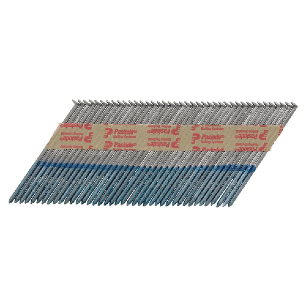 Paslode PAS141235 Im350+ Nails & Fuel Cells Trade Pack - Plain Shank - Hot Dipped Galvanised - 141235 3.1 X 90/2Cfc
