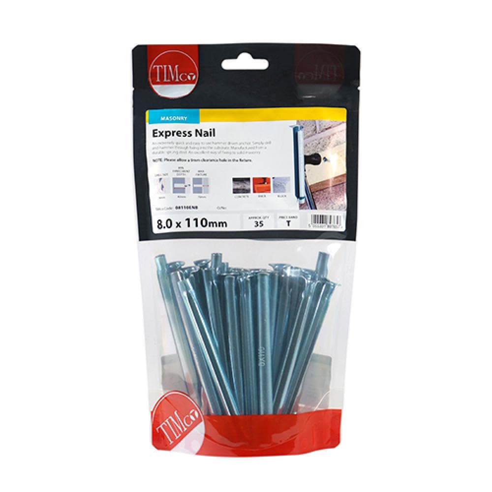 Timco 08110ENB Express Nails - Zinc 8.0 X 110 TIMbag 35