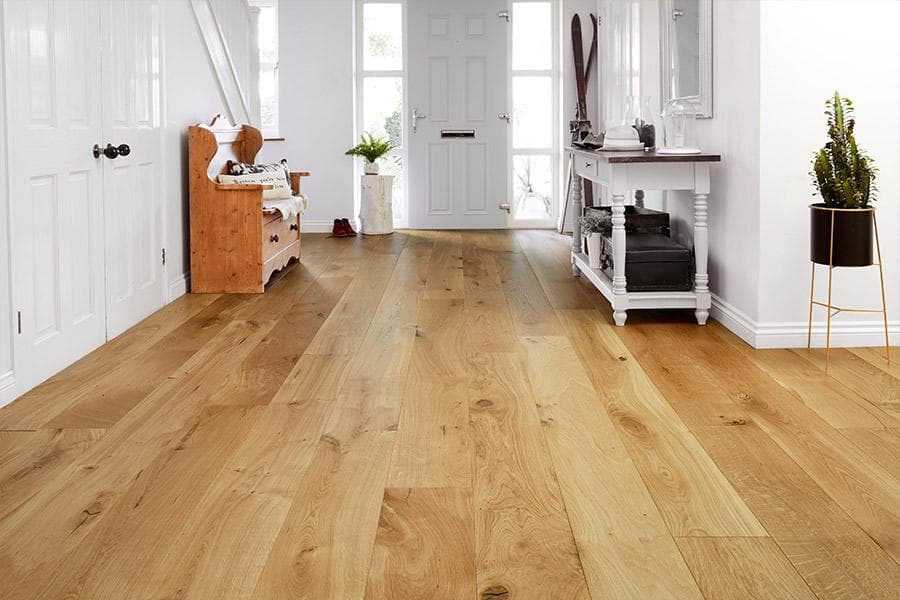 Galleria Professional Engineered European Nature Oak Flooring 20mm x 240mm Brushed & Oiled