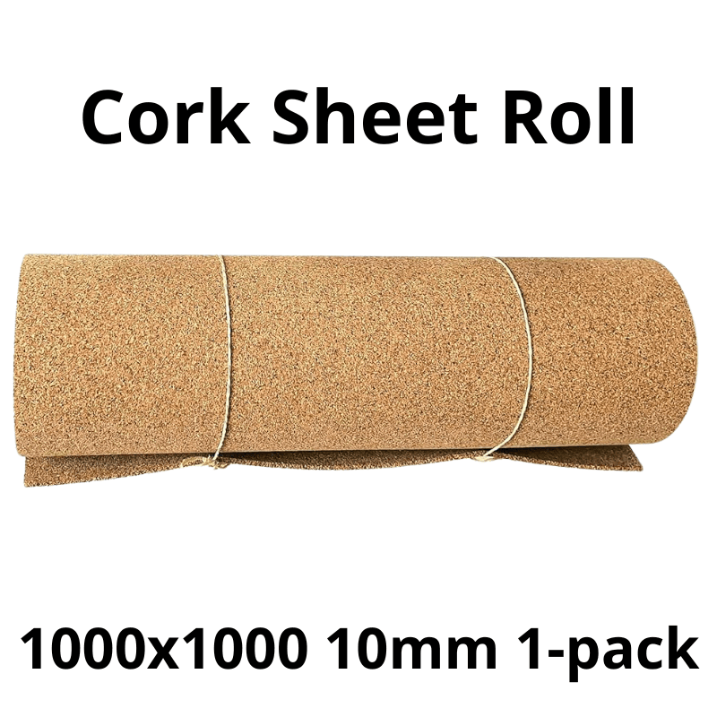 Cork Sheet Roll - 1000x1000mm - 10mm - Decor and DIY - Pack of 1