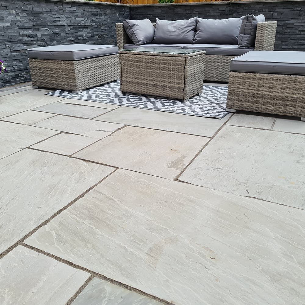 Talasey Promenade Classicstone Calibrated Indian Sandstone Paving, 600x600x18mm