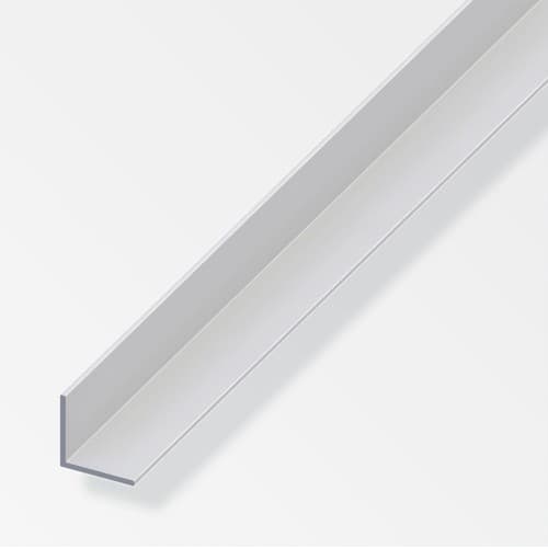 Alfer Aluminium Angle - 25mm x 25mm x 1.5mm x 2mtr - Silver