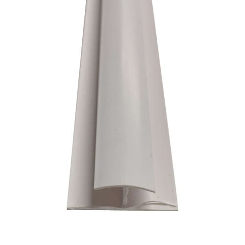PBSL Group Internal Wall Panel H Trim - 2600mm White - For 8mm Bathroom/ Kitchen/ Ceiling Panels