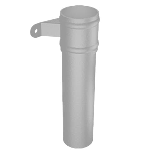 Cast Aluminium Round Downpipe - 63mm x 2.5mtr PPC
