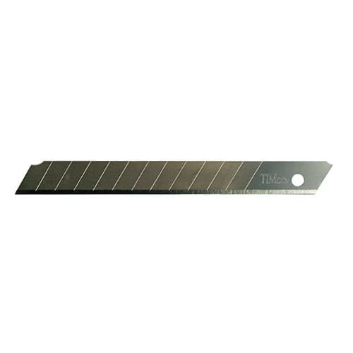 Timco UBSNAP9 Snap Off Utility Knife Blades 80 X 9 X 0.6 Blister Pack 10