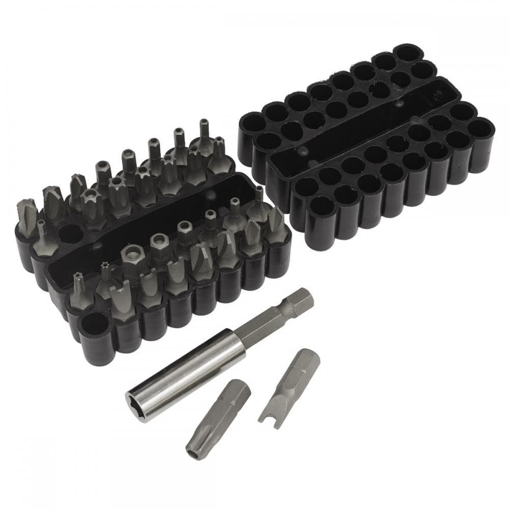 Sealey AK614 Security Bit & Magnetic Adaptor Set 33Pc