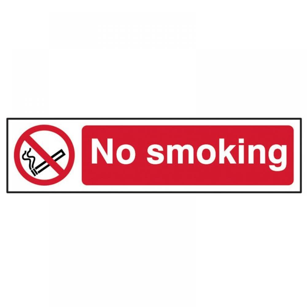 Scan 5050 No Smoking - Pvc Sign 200 X 50Mm