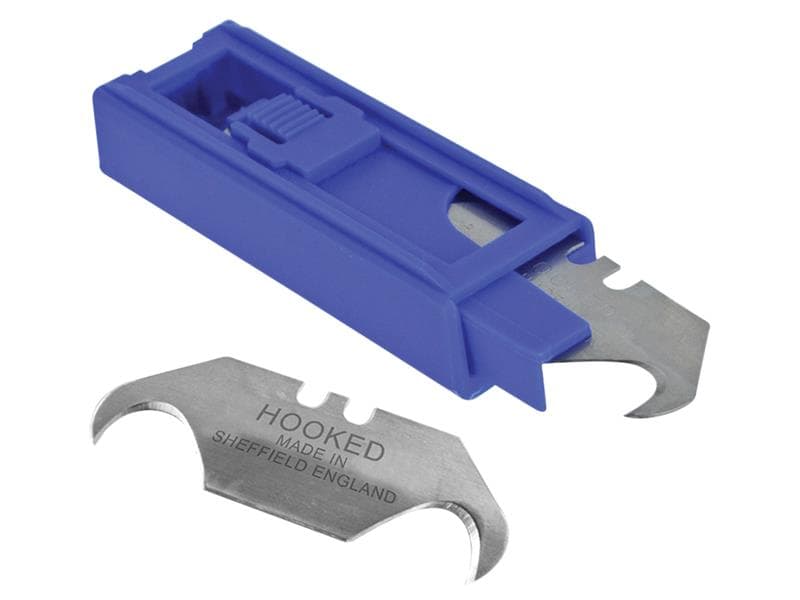 Faithfull JB96LP3120 Heavy-Duty Hooked Trimming Knife Blades (Pack 10)