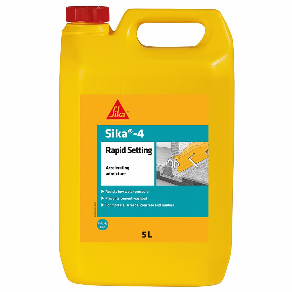Sika 4 Rapid Setting Liquid Admixture 5L